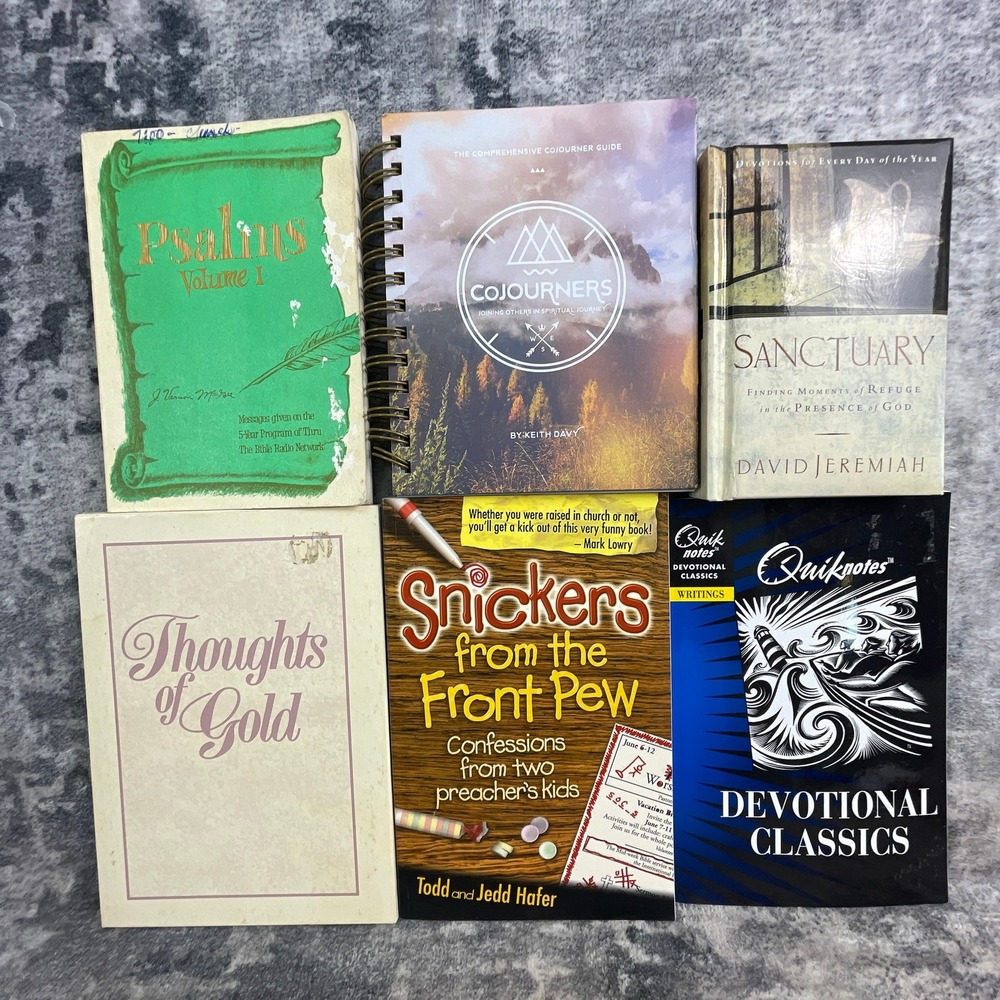 Christian Devotional Book Lot 6 David Jeremiah J Vernon McGee Cojourners
